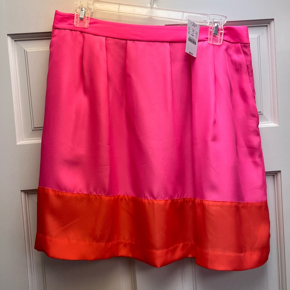 J. Crew Color Block Skirt NWT